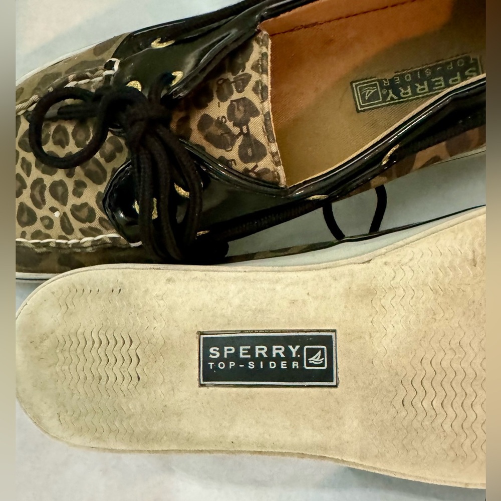 Sperry Top=Slider Leopard Shoes - Picture 9 of 16
